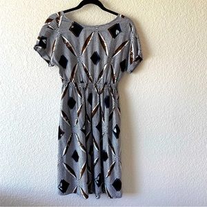 Striped TieBack Dress